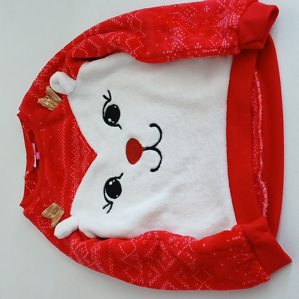 Penelope Mack Christmas Fleece Sweater Kids Size 8